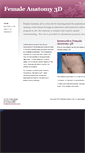 Mobile Screenshot of femaleanatomy3d.com